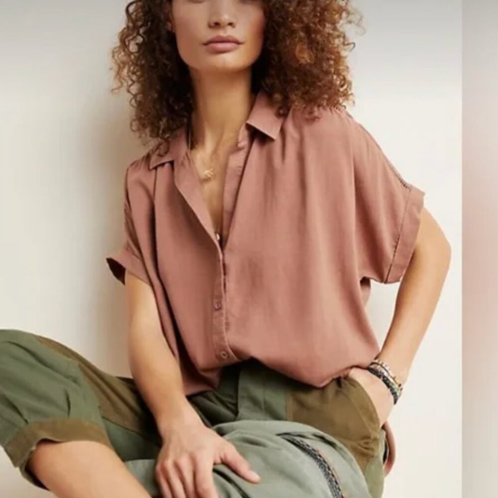 Cloth and Stone Anthropologie top button down